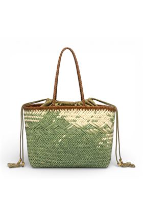 Borsa Gianni Chiarini in paglia intrecciata naturale pistacchio. GIANNI CHIARINI | 11312-WILLOW